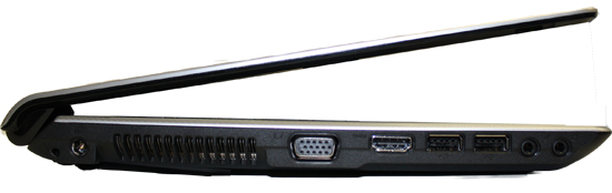 Description: Asus U45Jc-A1 left ports